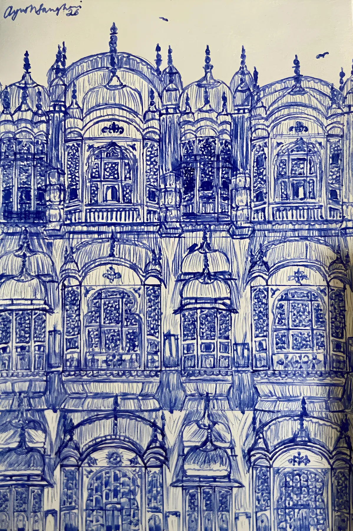 Hawa Mahal, Jaipur — the ornate honeycomb facade of the Palace of Winds